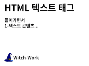 HTML 텍스트 태그 사진